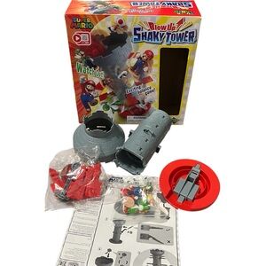 Super Mario Figures Game Blow Up Shaky Tower By Epoch Games. Pre-Owned/Complete
